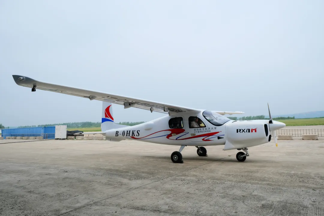 RX4M aircraft during its maiden flight
